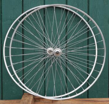 Laufradsatz für Schlauchbereifung 27 Zoll (630), 1970er J.,  FIAMME Felgen CAMPAGNOLO Naben, gebr. 