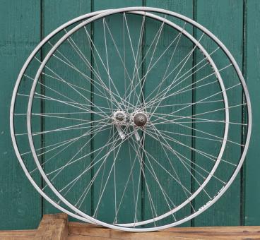 Laufradsatz für Schlauchbereifung 27 Zoll (630), 1980er J., MAVIC Felgen SHIMANO Naben, gebr. 