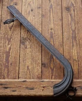 Kettenschutz, DÜRKOPP, schwarz, Linien weiß, Länge ca. 53 cm, orig. 50er J., gebr. 