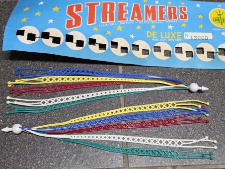 Streamer für das Lenkerende, orig. Altbestand !, kleiner Restposten, 60/70er Jahre!, L=30cm 